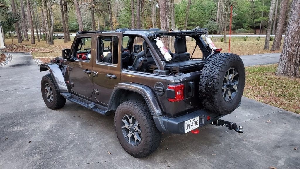 Jeep Wrangler JL Cargo Shelf, Top Shelf and Mounting Brackets Kit