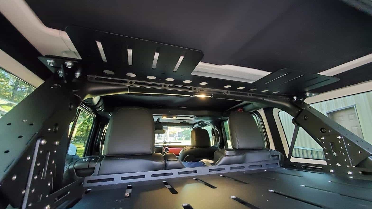 Jeep Wrangler JL Cargo Shelf, Top Shelf and Mounting Brackets Kit